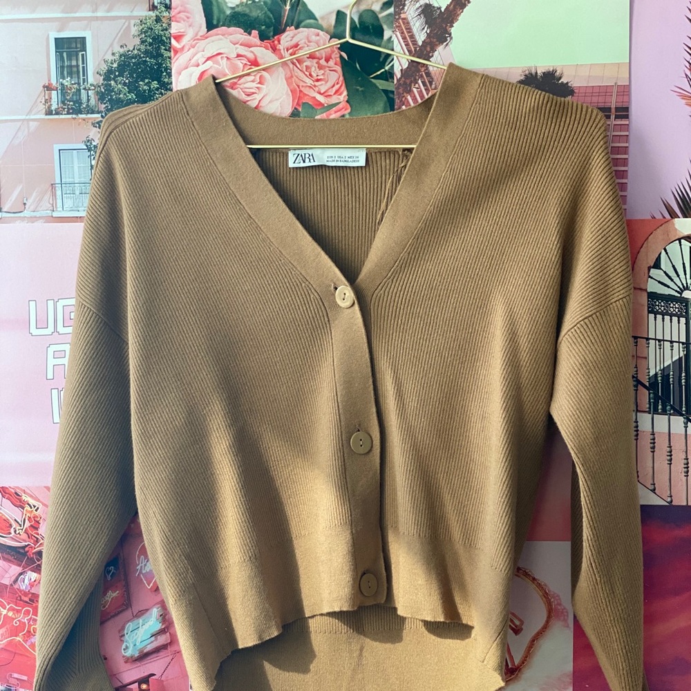 Camel Colored Cardigan